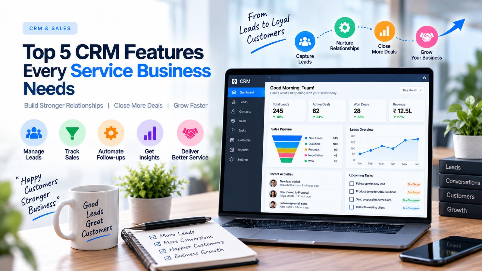 Top 5 CRM Features Every Service Business Needs